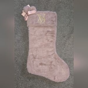 Victoria's Secret Plush Pink Christmas Stocking (New)